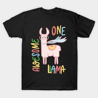 One Awesome Llama T-Shirt